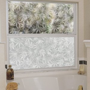 Decorate windows with Marijuana Leaf window decor