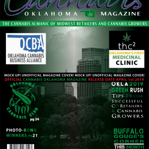 Designing mockups for new Oklahoma Cannabis Mag. Cannabis Oklahoma Magazine.