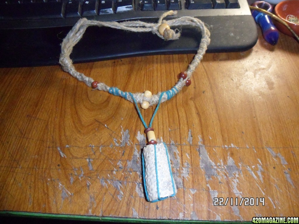 A hemp necklace I made