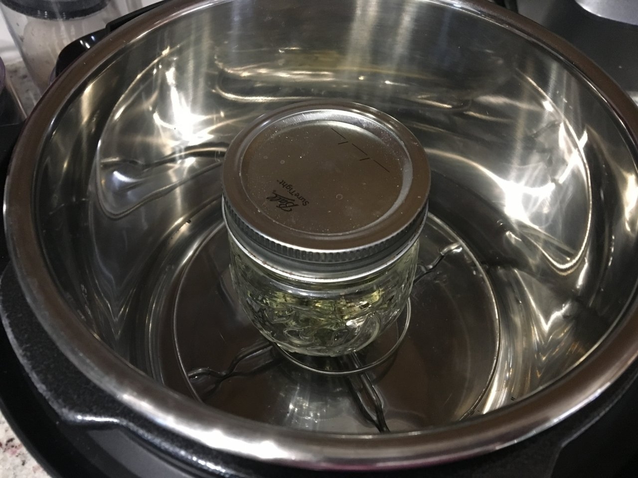 Buds into Instant Pot for decarb
