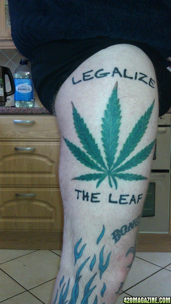 my leaf tattoo
