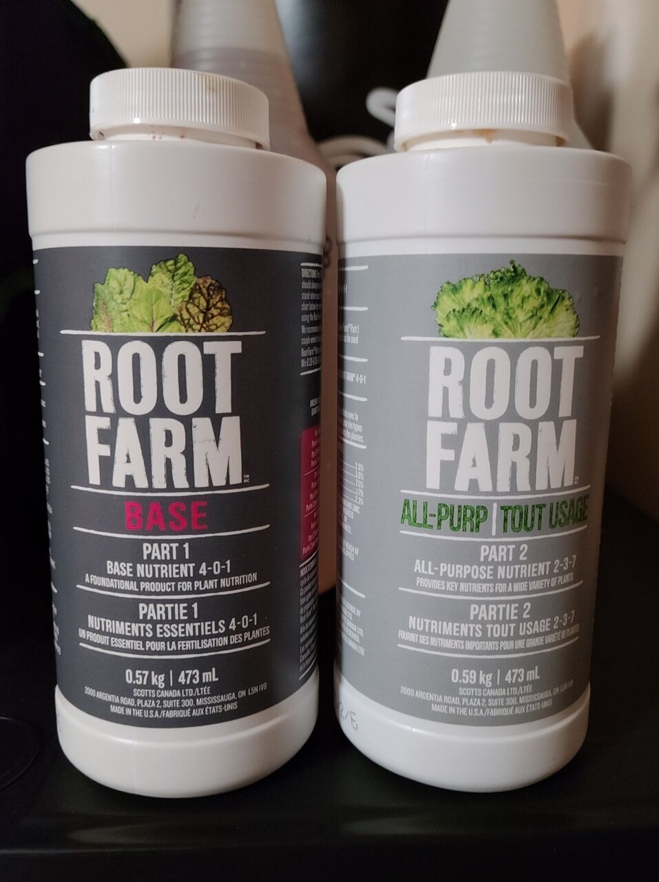 Root Farm Nutrients - Part 1 & 2 for Veg.