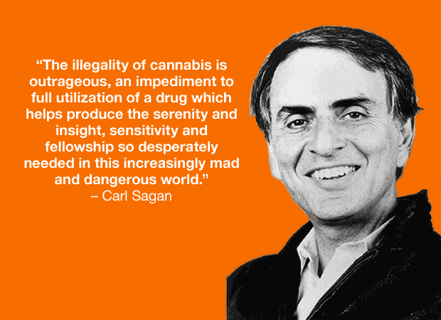 Carl Sagan, Cannabis, and The Right Brain Hemisphere