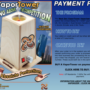 VaporTower Payment Plan