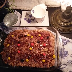 Nuclear Armageddon - Reeses Pieces - Reeses Peanut Butter Cup - Canna Rice Crispy Squares - Medicinal Edition