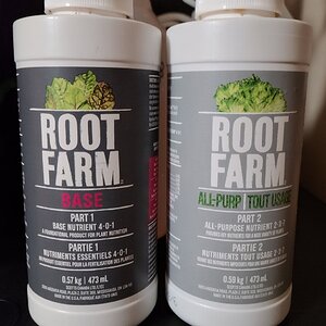 Root Farm Nutrients - Part 1 & 2 for Veg.