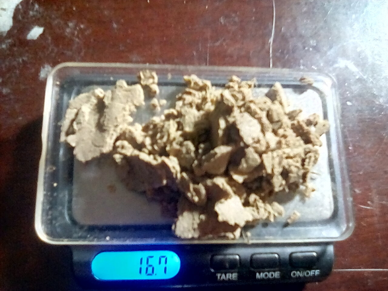16.7 grams of water hash