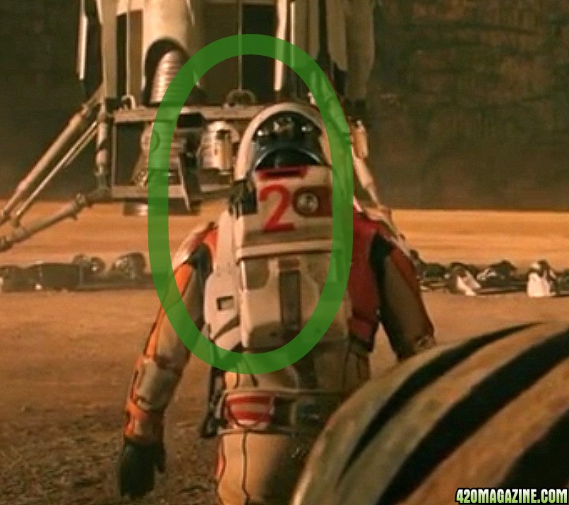 420 in &quot;The Martian&quot; with a translucent green ring around it