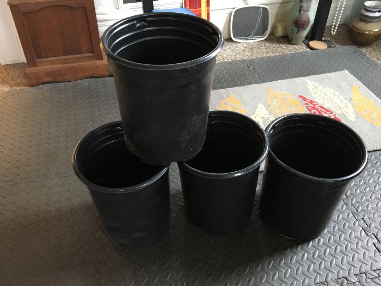 5 gallon plastic pots