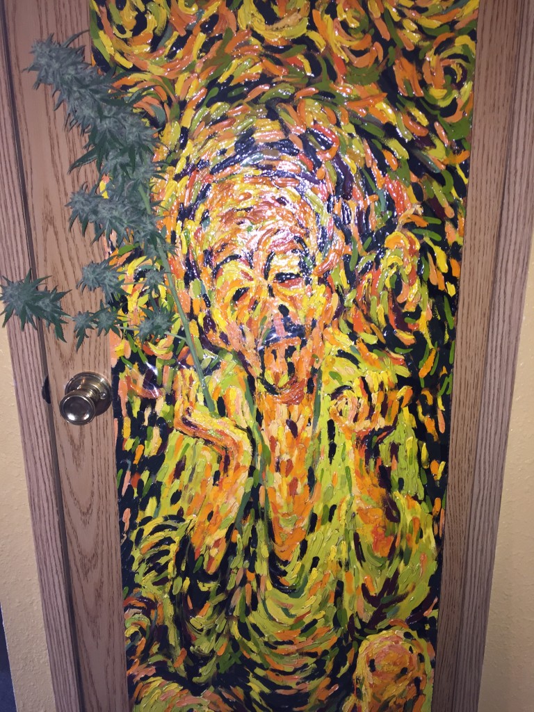Artwork with cannabis