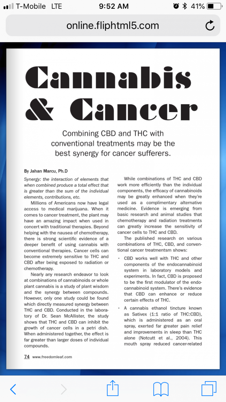 Cannabis and Cancer