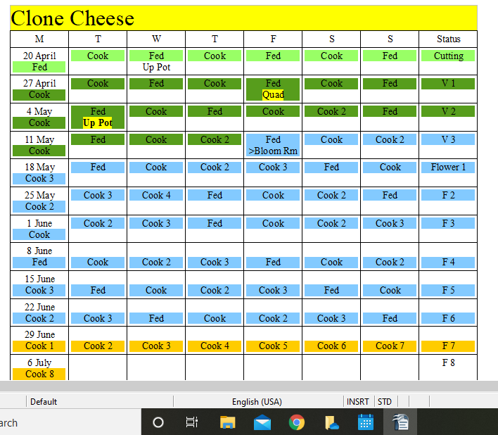 Cheese Calendar