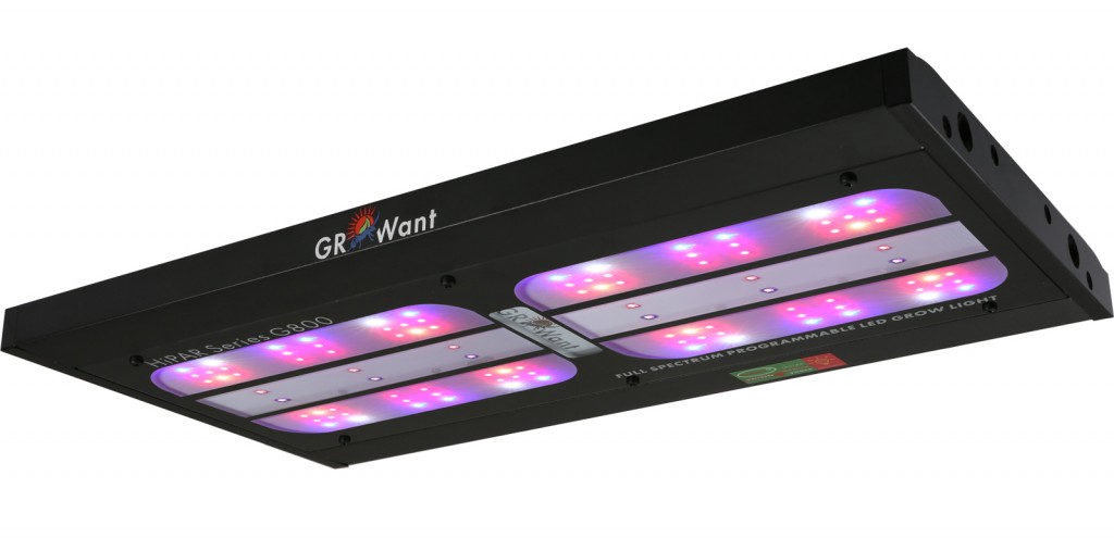 GROWant 800Watt Aluminum Osram LED Grow Light-Black