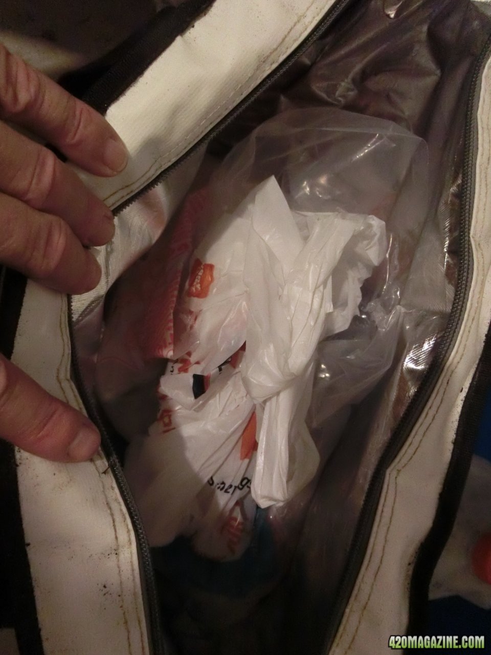Insulation Bag Full of Dry Ice