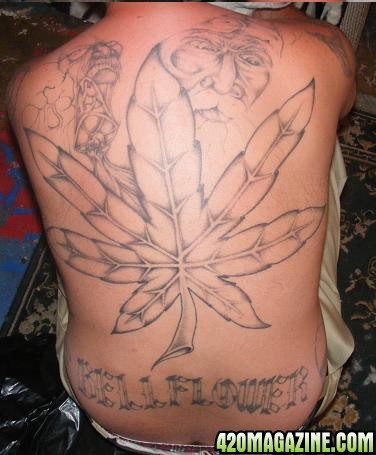 Marijuana Leaf Tattoo