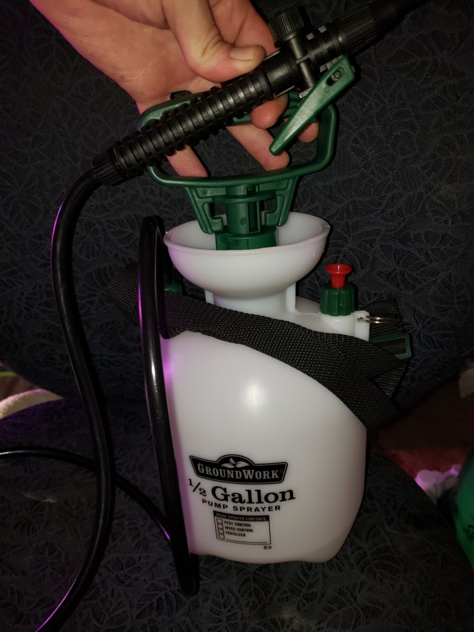 New 1/2 gal sprayer unboxed for HB plants