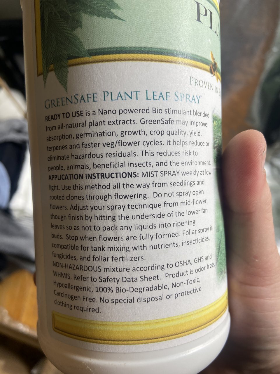 Plant spray
