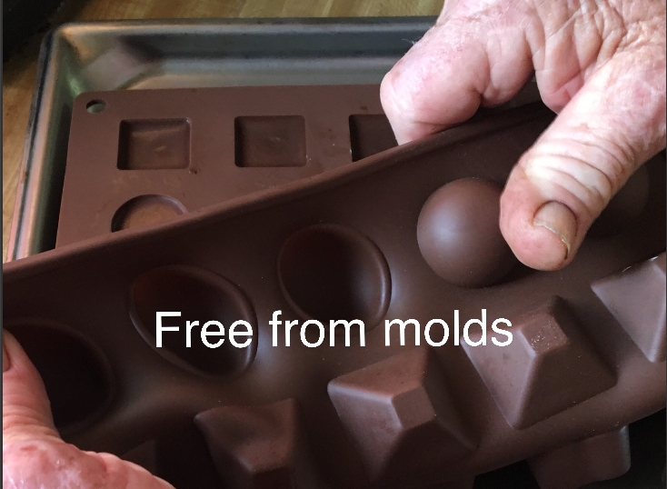 Remove from molds.
