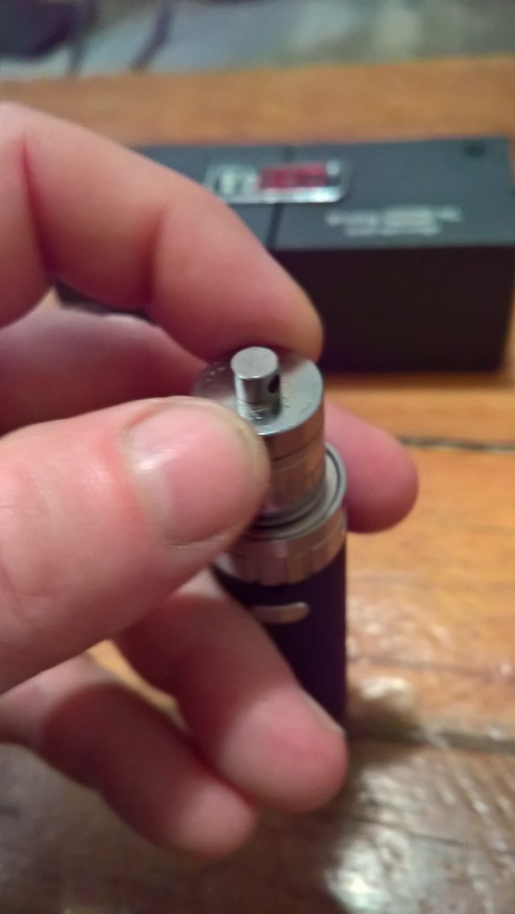 Removing carb cap to get to quad coil to load with rosin.