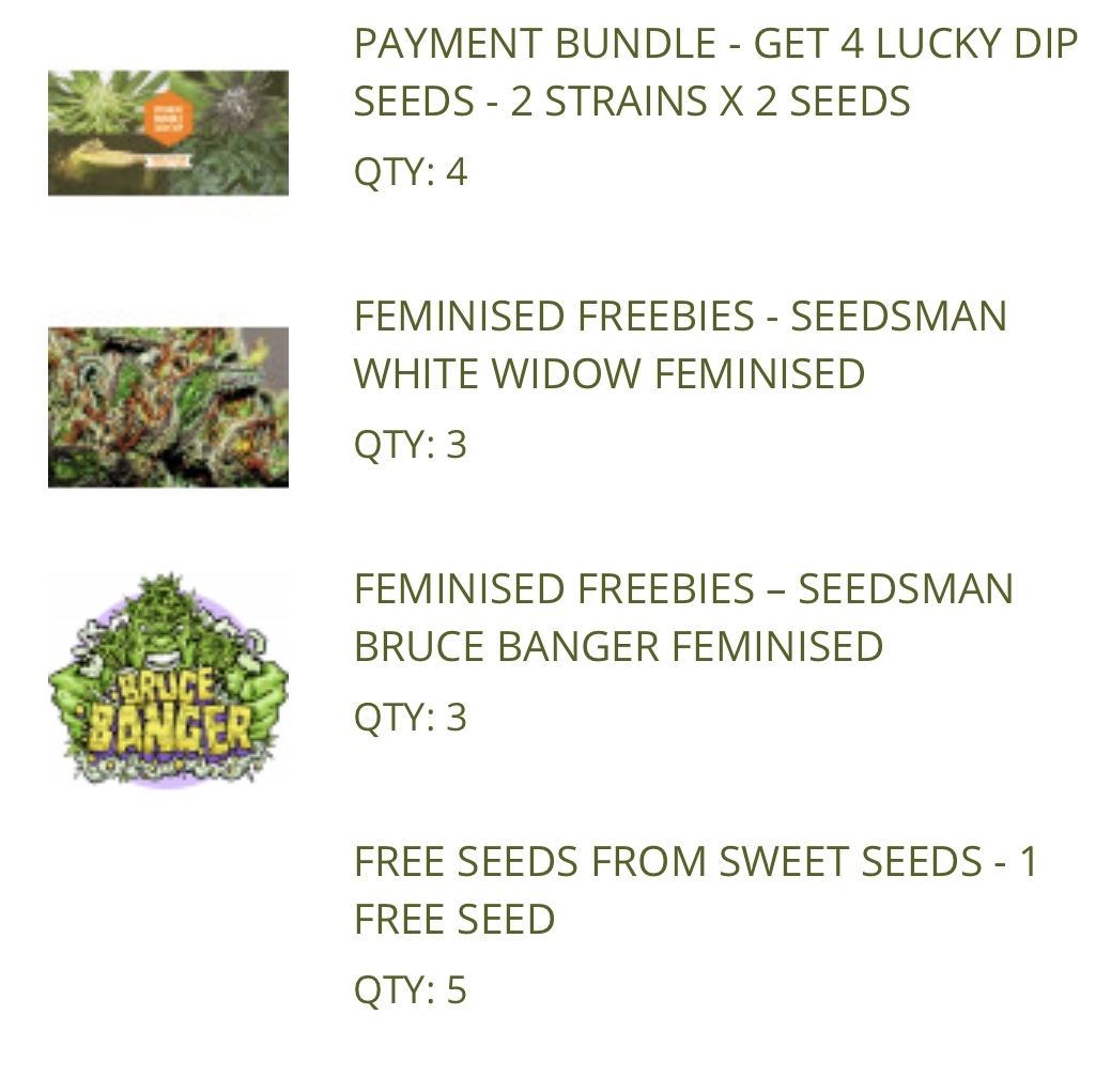 Seed Order Freebies