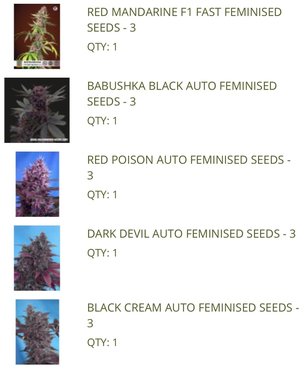 Seed Order