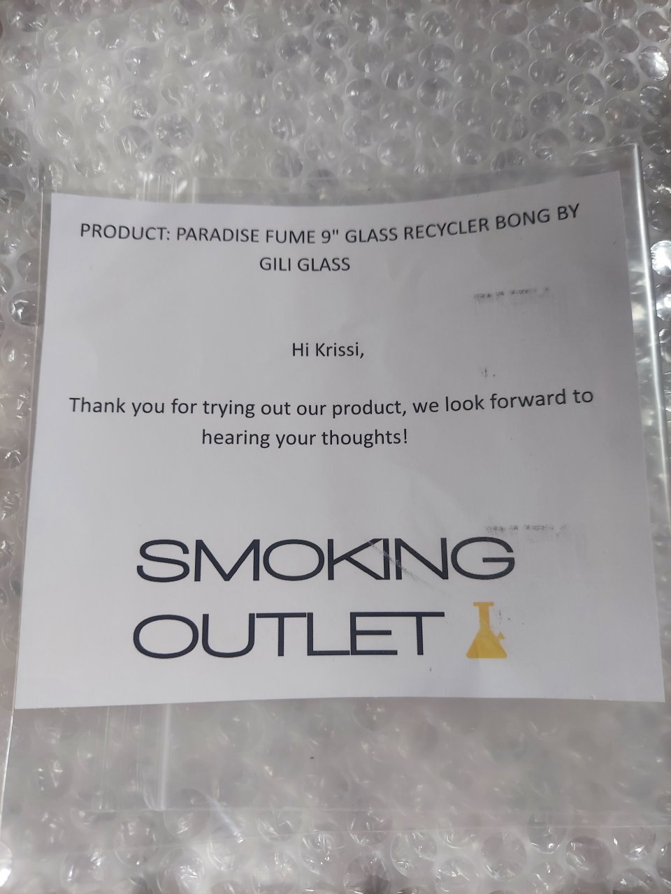 Smoking Outlet-9" Recycler Bong