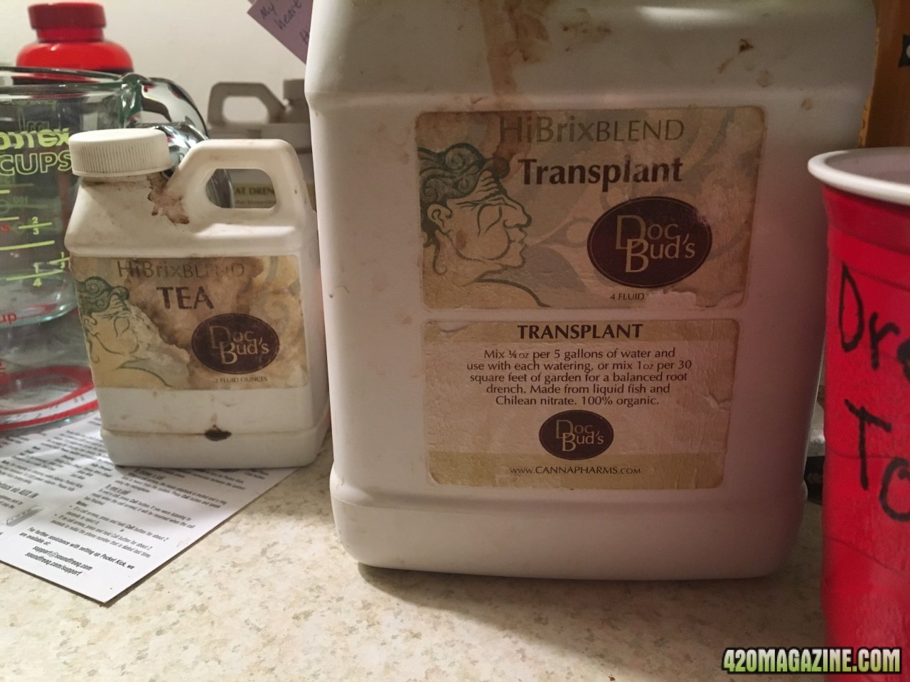 TransWater drench: use Transplant and Tea