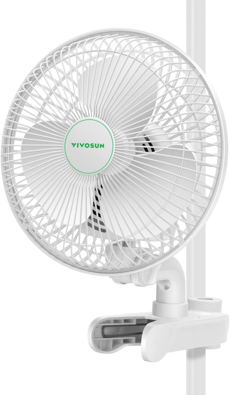Vivosun AeroWave A6 Patented Clip-On Fan with 2-Speed