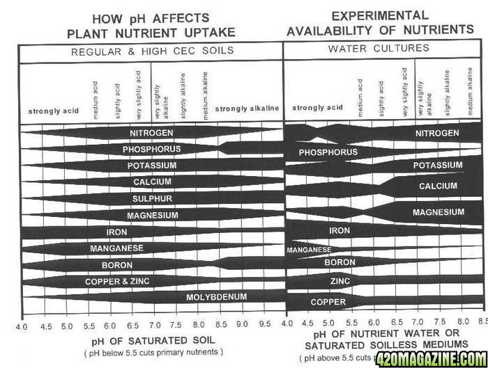 Ph And Nutrient Availability Chart