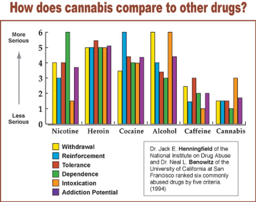 сравнение зависимости наркотиков
