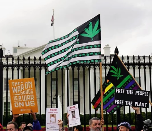 Cannabis demonstration President Biden