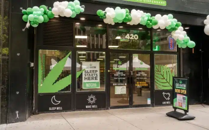 Grand opening of the CBD Kratom marijuana dispensary store in New York The World's Cannabis Capital